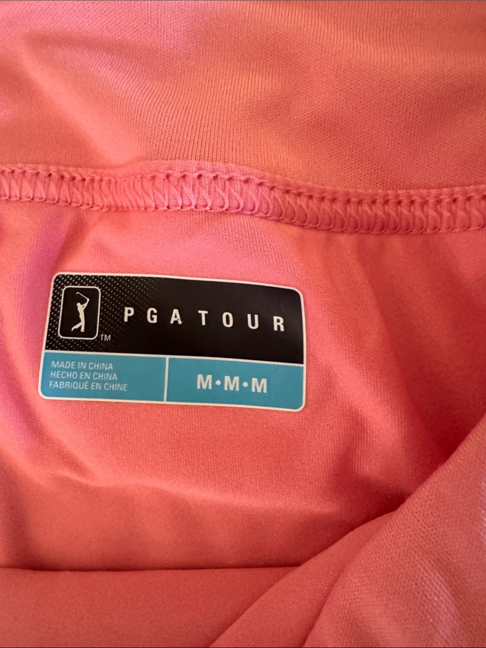 PGA Tour Pink Zip Athletic Top - Picture 5 of 7